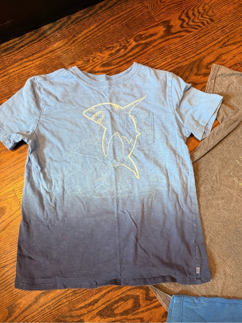 Old Navy Boys Graphic Tee Trio in Blue and Gray - Picture 4 of 7